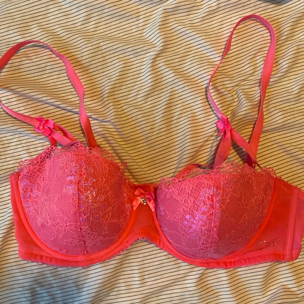Savage x fenty pink strappy bra